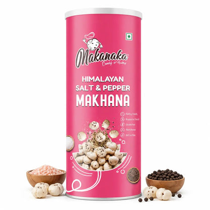 Makanaka Himalayan Salt & Pepper Makhana Rem Organics - Premium Makhana (Fox Nuts) Online | 100% Natural Healthy Snacks
