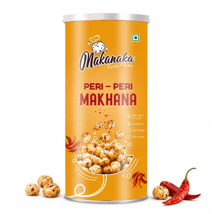 Makanaka Peri-Peri Makhana Rem Organics - Premium Makhana (Fox Nuts) Online | 100% Natural Healthy Snacks
