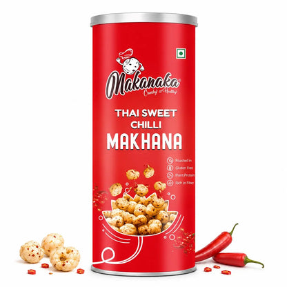 Makanaka Thai Sweet Chilli Makhana Rem Organics - Premium Makhana (Fox Nuts) Online | 100% Natural Healthy Snacks
